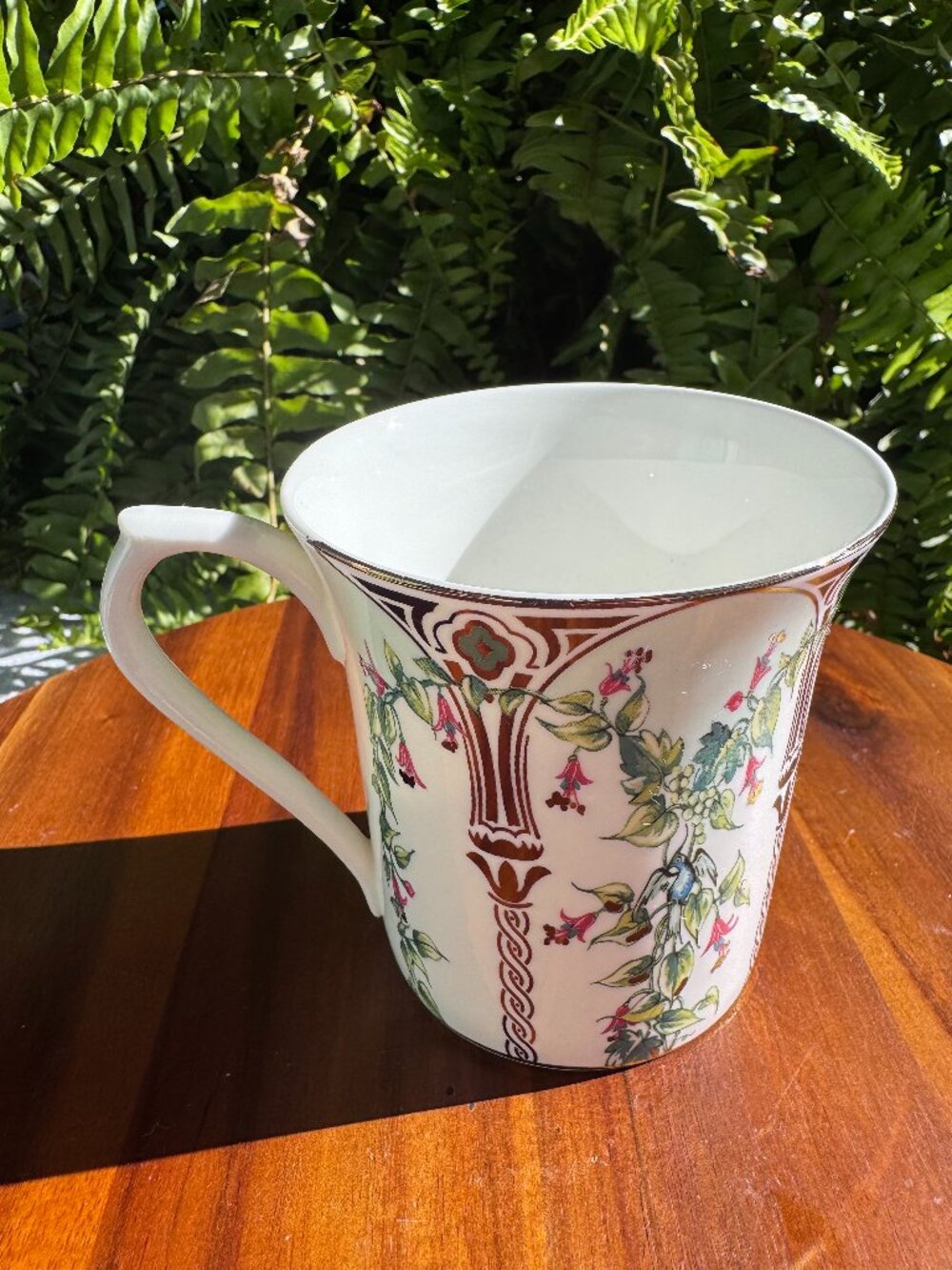Queen's Kensington Palace Fine Bone China Floral Mug, Commemorative Royal Palace